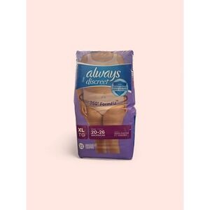 Always Discreet Maximum Absorbency Underwear XL 32 Count Incontinence Protection